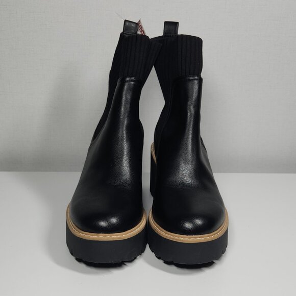 Dolce Vita Trooper Platform Chelsea Boots Women's Size 10 Black - Picture 2 of 12